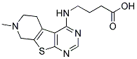 4-(7-METHYL-5,6,7,8-TETRAHYDRO-9-THIA-1,3,7-TRIAZA-FLUOREN-4-YLAMINO)-BUTYRIC ACID Struktur