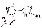 4-(2,7-DIMETHYL-IMIDAZO[1,2-A]PYRIMIDIN-3-YL)-THIAZOL-2-YLAMINE Struktur