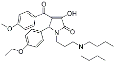 1-(3-(DIBUTYLAMINO)PROPYL)-5-(4-ETHOXYPHENYL)-3-HYDROXY-4-(4-METHOXYBENZOYL)-1H-PYRROL-2(5H)-ONE Struktur