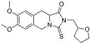 7,8-DIMETHOXY-2-(TETRAHYDROFURAN-2-YLMETHYL)-3-THIOXO-2,3,10,10A-TETRAHYDROIMIDAZO[1,5-B]ISOQUINOLIN-1(5H)-ONE Struktur