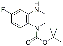 6-FLUORO-3,4-DIHYDRO-2H-QUINOXALINE-1-CARBOXYLIC ACID TERT-BUTYL ESTER Struktur