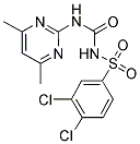 3,4-DICHLORO-N-{[(4,6-DIMETHYLPYRIMIDIN-2-YL)AMINO]CARBONYL}BENZENESULFONAMIDE Struktur