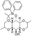 3-O-[(T-BUTYLDIPHENYLSILYL)]-1,2:4,5-BIS-O-(1-METHYLETHYLIDENE)-D,L-MYO-INOSITOL Struktur