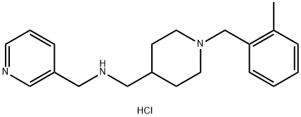 ([1-(2-METHYLBENZYL)PIPERIDIN-4-YL]METHYL)-(PYRIDIN-3-YLMETHYL)AMINE TRIHYDROCHLORIDE Struktur