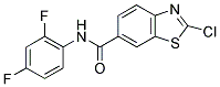 2-CHLORO-BENZOTHIAZOLE-6-CARBOXYLIC ACID (2,4-DIFLUORO-PHENYL)-AMIDE Struktur