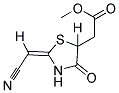 METHYL [(2E)-2-(CYANOMETHYLENE)-4-OXO-1,3-THIAZOLIDIN-5-YL]ACETATE Struktur