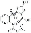 (2S,4R)-1-(2-TERT-BUTOXYCARBONYLAMINO-BENZENESULFONYL)-4-HYDROXY-PYRROLIDINE-2-CARBOXYLIC ACID Struktur