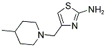 4-[(4-METHYLPIPERIDIN-1-YL)METHYL]-1,3-THIAZOL-2-AMINE Struktur