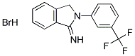 2-[3-(TRIFLUOROMETHYL)PHENYL]ISOINDOLIN-1-IMINE HYDROBROMIDE Struktur