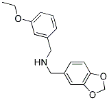 (1,3-BENZODIOXOL-5-YLMETHYL)(3-ETHOXYBENZYL)AMINE Struktur