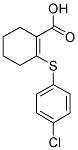 2-[(4-CHLOROPHENYL)THIO]CYCLOHEX-1-ENE-1-CARBOXYLIC ACID Struktur