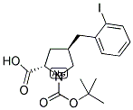 BOC-(R)-GAMMA-(2-IODO-BENZYL)-L-PROLINE Struktur