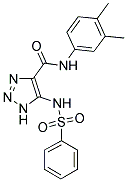 N-(3,4-DIMETHYLPHENYL)-5-[(PHENYLSULFONYL)AMINO]-1H-1,2,3-TRIAZOLE-4-CARBOXAMIDE Struktur