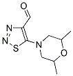 5-(2,6-DIMETHYLMORPHOLIN-4-YL)-1,2,3-THIADIAZOLE-4-CARBALDEHYDE Struktur