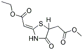 METHYL [(2Z)-2-(2-ETHOXY-2-OXOETHYLIDENE)-4-OXO-1,3-THIAZOLIDIN-5-YL]ACETATE Struktur