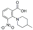 2-(4-METHYL-1-PIPERIDINYL)-3-NITROBENZOIC ACID Struktur