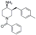 CIS-1-BENZOYL-3-(4-METHYLBENZYL)PIPERIDIN-4-AMINE Struktur