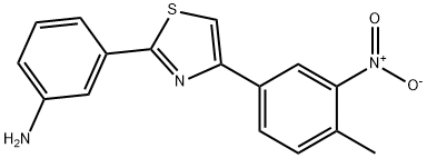 3-[4-(4-METHYL-3-NITRO-PHENYL)-THIAZOL-2-YL]-PHENYLAMINE Struktur