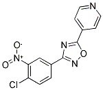 4-[3-(4-CHLORO-3-NITRO-PHENYL)-[1,2,4]OXADIAZOL-5-YL]-PYRIDINE Struktur