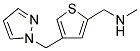 N-METHYL[4-(1H-PYRAZOL-1-YLMETHYL)-2-THIENYL]METHANAMINE Struktur