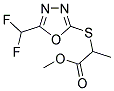 METHYL 2-([5-(DIFLUOROMETHYL)-1,3,4-OXADIAZOL-2-YL]SULFANYL)PROPANOATE Struktur