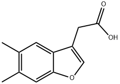 (5,6-DIMETHYL-1-BENZOFURAN-3-YL)ACETIC ACID Struktur