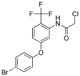 N-[5-(4-BROMOPHENOXY)-2-(TRIFLUOROMETHYL)PHENYL]-2-CHLOROACETAMIDE Struktur