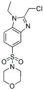 2-(CHLOROMETHYL)-1-ETHYL-5-(MORPHOLIN-4-YLSULFONYL)-1H-BENZIMIDAZOLE Struktur