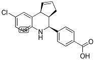 4-[(3AR,4S,9BS)-8-CHLORO-3A,4,5,9B-TETRAHYDRO-3H-CYCLOPENTA[C]QUINOLIN-4-YL]BENZOIC ACID Struktur