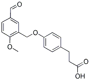 3-(4-[(5-FORMYL-2-METHOXYBENZYL)OXY]PHENYL)PROPANOIC ACID Struktur