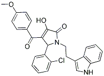 1-(2-(1H-INDOL-3-YL)ETHYL)-5-(2-CHLOROPHENYL)-3-HYDROXY-4-(4-METHOXYBENZOYL)-1H-PYRROL-2(5H)-ONE Struktur