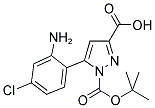 5-(2-AMINO-4-CHLORO-PHENYL)-PYRAZOLE-1,3-DICARBOXYLIC ACID 1-TERT-BUTYL ESTER Struktur