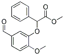 METHYL 2-(5-FORMYL-2-METHOXYPHENOXY)-2-PHENYLACETATE Struktur