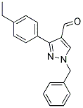 1-BENZYL-3-(4-ETHYLPHENYL)-1H-PYRAZOLE-4-CARBALDEHYDE Struktur