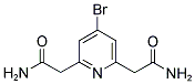 4-BROMOPYRIDINE-2,6-DIACETAMIDE Struktur