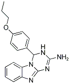 4-(4-PROPOXYPHENYL)-3,4-DIHYDRO[1,3,5]TRIAZINO[1,2-A]BENZIMIDAZOL-2-AMINE Struktur