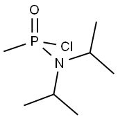 N,N-DIISOPROPYLMETHYLPHOSPONAMIDIC CHLORIDE Struktur