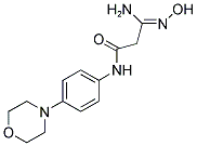 (3Z)-3-AMINO-3-(HYDROXYIMINO)-N-(4-MORPHOLIN-4-YLPHENYL)PROPANAMIDE Struktur