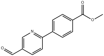 METHYL 4-(5-FORMYL-2-PYRIDINYL)BENZENECARBOXYLATE Struktur