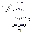 4-CHLORO-6-HYDROXY-BENZENE-1,3-DISULFONYL DICHLORIDE Struktur