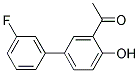 1-(3'-FLUORO-4-HYDROXY[1,1'-BIPHENYL]-3-YL)ETHANONE Struktur