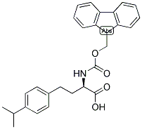 (R)-2-(9H-FLUOREN-9-YLMETHOXYCARBONYLAMINO)-4-(4-ISOPROPYL-PHENYL)-BUTYRIC ACID Struktur