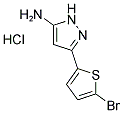 3-(5-BROMO-2-THIENYL)-1H-PYRAZOL-5-AMINE HYDROCHLORIDE Struktur