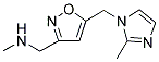 N-METHYL(5-[(2-METHYL-1H-IMIDAZOL-1-YL)METHYL]-3-ISOXAZOLYL)METHANAMINE Struktur