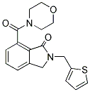 7-(MORPHOLIN-4-YLCARBONYL)-2-(THIEN-2-YLMETHYL)ISOINDOLIN-1-ONE Struktur