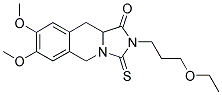 2-(3-ETHOXYPROPYL)-7,8-DIMETHOXY-3-THIOXO-2,3,10,10A-TETRAHYDROIMIDAZO[1,5-B]ISOQUINOLIN-1(5H)-ONE Struktur