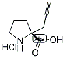 (R)-ALPHA-PROPYNYL-PROLINE-HCL Struktur