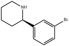 (R)-2-(3-BROMOPHENYL)PIPERIDINE Struktur