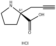 (S)-ALPHA-PROPYNYL-PROLINE-HCL Struktur