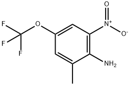 2-AMINO-3-METHYL-5-(TRIFLUOROMETHOXY)NITROBENZENE Struktur